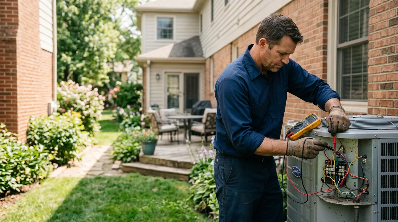 HVAC technician working near Wadsworth, TX
